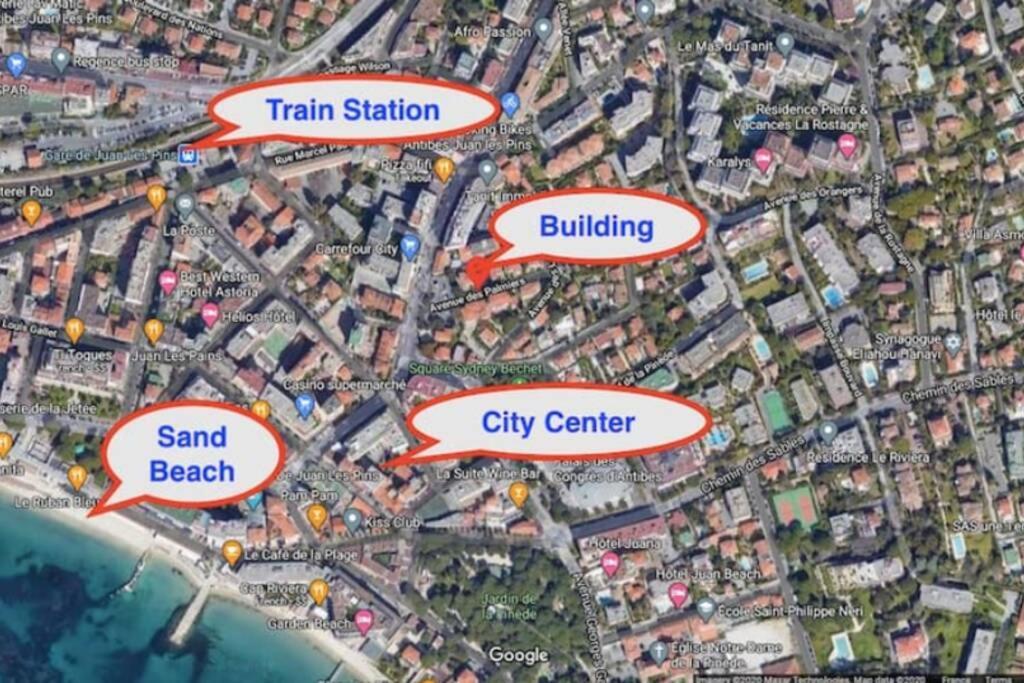 Coeur De Juan, Calme, 300M Plages - Easy Check-In Antibes Dış mekan fotoğraf